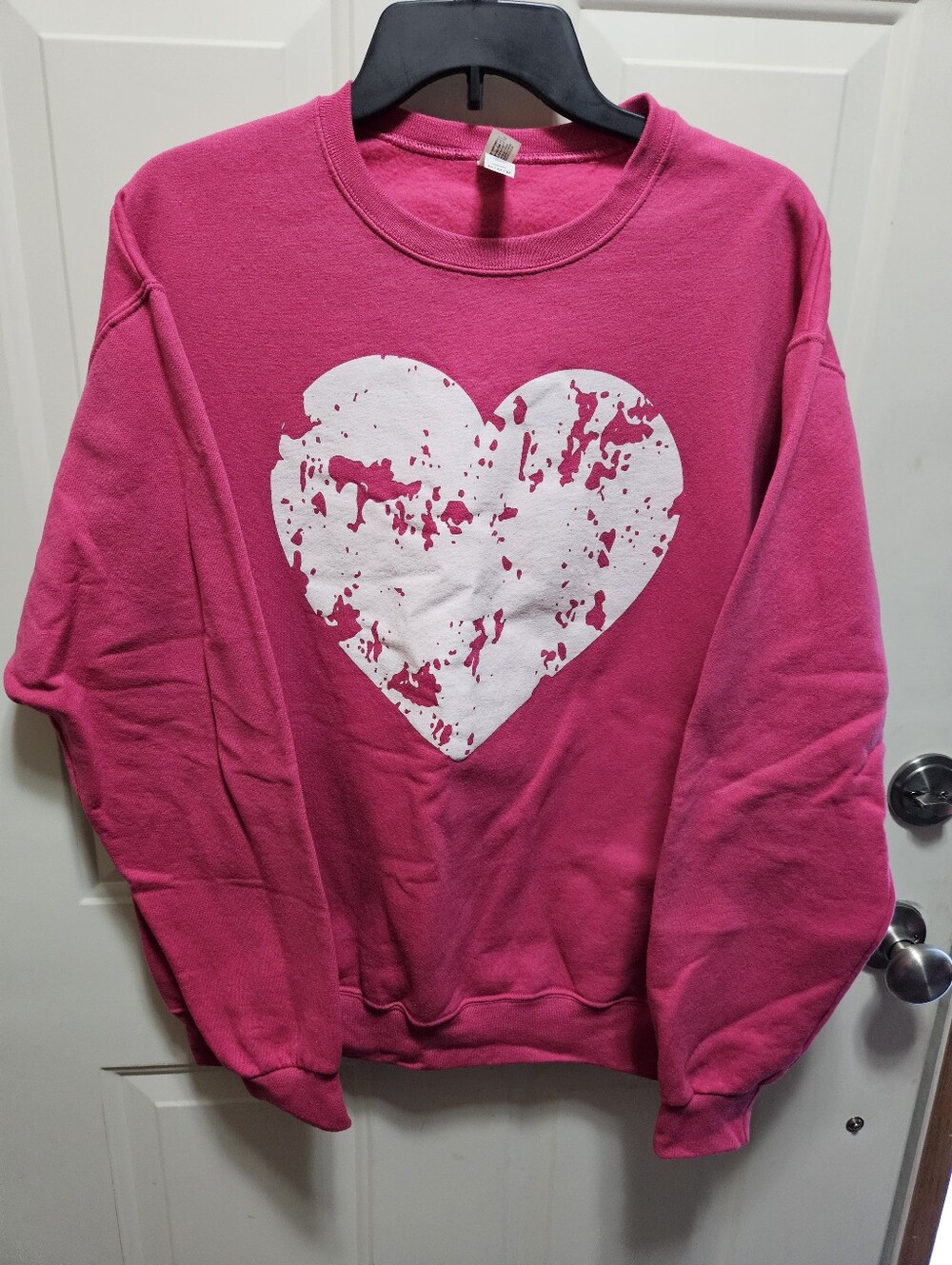 Jerzees Heart Graphic Crewneck Sweatshirt
